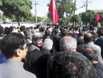 شرکت در مراسم تشییع پیکر شهید مدافع حرم علیرضا بابایی توسط ریاست و تنی چند از همکاران دانشکده 5