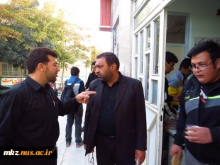 قرائت زیارت عاشورا در نمازخانه دانشکده در ایام محرم شهید دشت کربلا همراه با پذیرایی   5