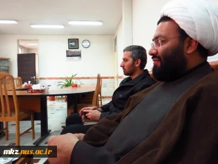 جلسه نماینده دفتر نهاد رهبری استان با دکتر نظری ریاست دانشگاه فنی و حرفه ای استان مرکزی  2