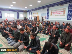 قرائت زیارت عاشورا در نمازخانه دانشکده به مناسبت ایام شهادت ام ابیها فاطمه الزهرا سلام الله علیها 2