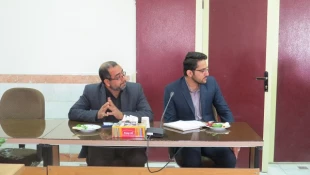 جلسه ریاست با مسئولین شهر،پیرامون برگزاری یادواره شهید حججی در دانشگاه 2