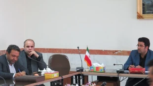 جلسه ریاست با مسئولین شهر،پیرامون برگزاری یادواره شهید حججی در دانشگاه 6