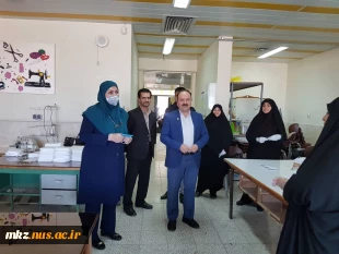 تولید ماسک بهداشتی در دانشگاه فنی و حرفه ای استان مرکزی واحد دختران اراک (اطهر) 2