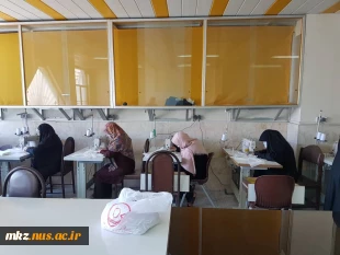 تولید ماسک بهداشتی در دانشگاه فنی و حرفه ای استان مرکزی واحد دختران اراک (اطهر) 2