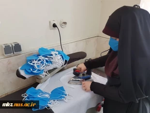 تولید ماسک بهداشتی در دانشگاه فنی و حرفه ای استان مرکزی واحد دختران اراک (اطهر) 2
