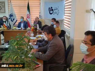 نشست هم اندیشی صنایع و دانشگاهیان شهرستان خمین با حضور مهندس احمد طهرانی فرماندار شهرستان خمین ، دکتر احمدی رئیس دانشگاه فنی و حرفه ای استان مرکزی و مهندس حدادی رئیس آموزشکده دکتر حسابی خمین 2
