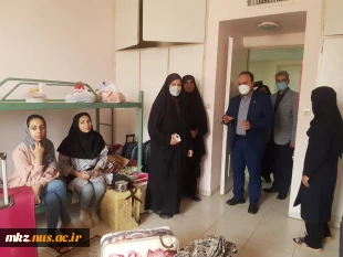 بازدید ریاست محترم دانشگاه فنی و حرفه ای استان مرکزی جناب آقای دکتر مهرداد احمدی و مسئولین محترم دانشکده دختران اراک 5